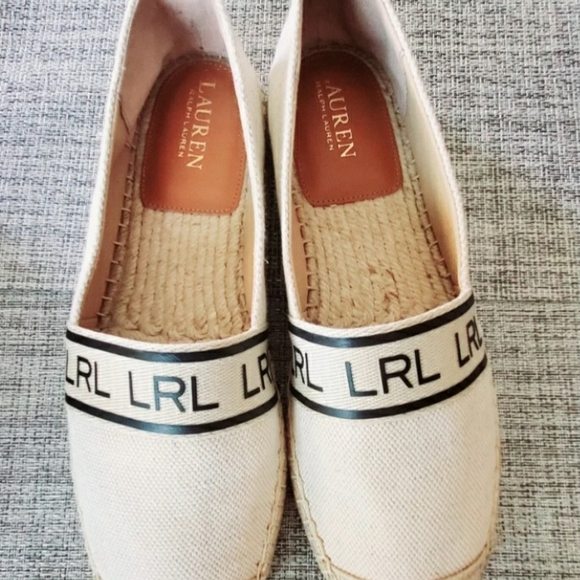 Lauren Ralph Lauren Cream Espadrilles Classic Design - Picture 2 of 8